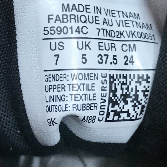 Converse‎ CTAS Hi Black White Faux Fur Shoes - Picture 7 of 8